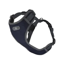 Шлея анатомічна світловідбивна AnimAll HL-8005-2 для собак, колір темно-синій, L 42-79 см